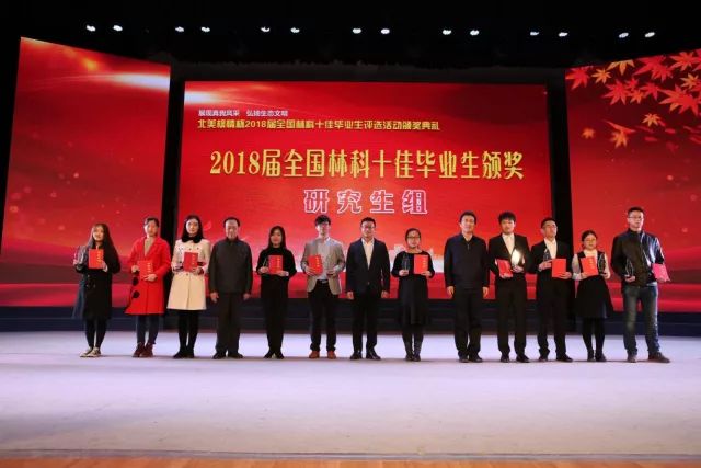 2018届全国林科十佳毕业生评选颁奖典礼在杨凌举行